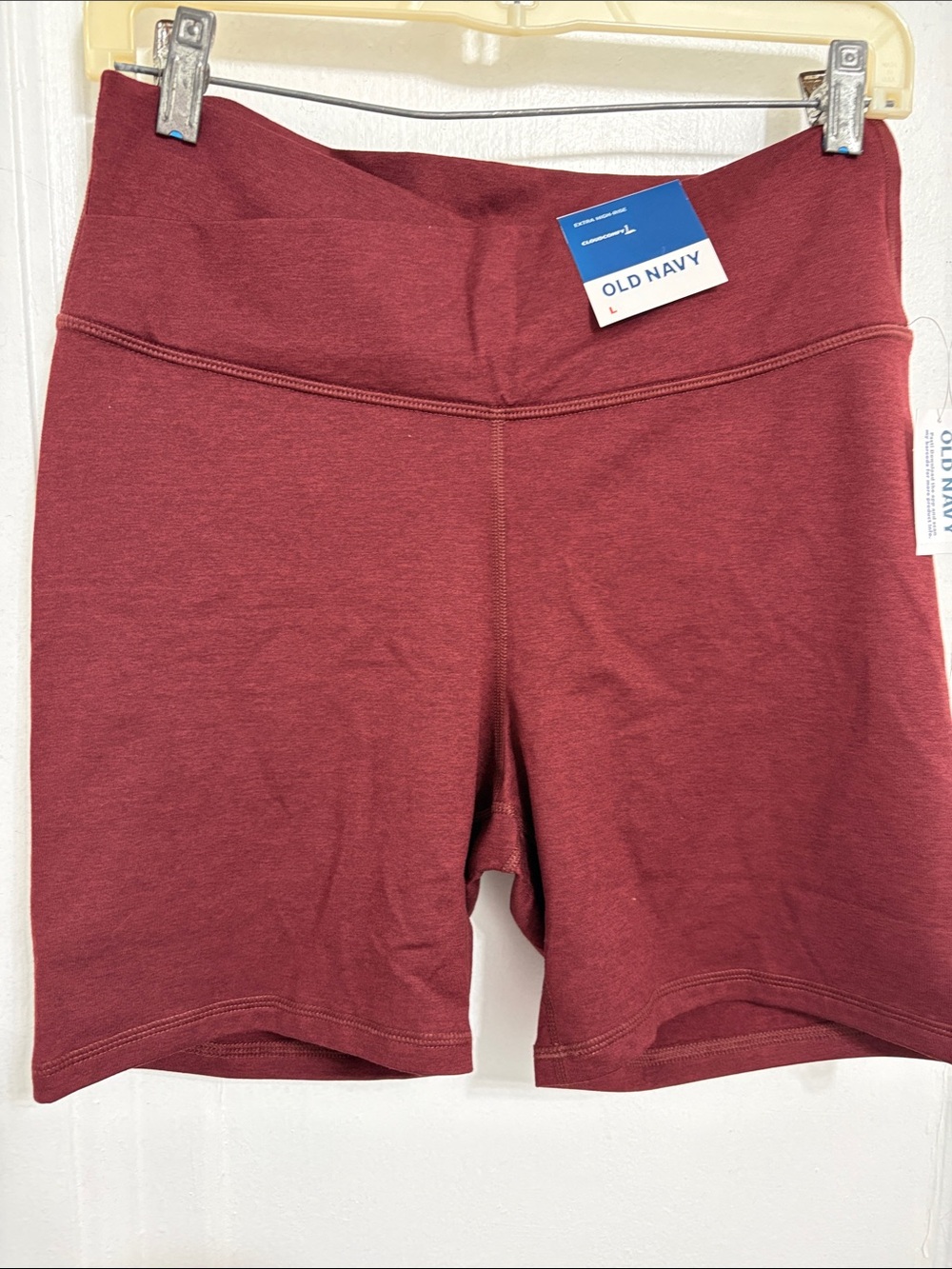 Old Navy Wine High-Rise Bike Shorts